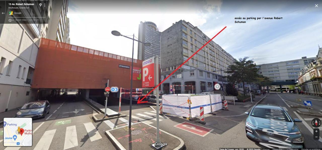 뮐루즈 Tour De L'Europe, En Plein Centre Avec Parking. 아파트 외부 사진